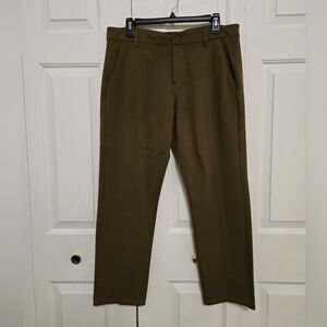 Paige Mens Stafford Straight Leg Stretch Trousers In Bronze Birch Size 34